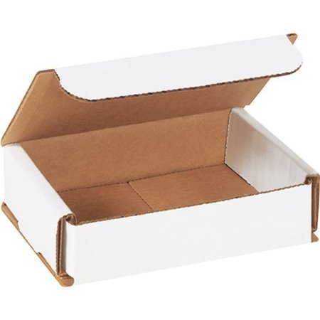 BOX PACKAGING Corrugated Mailers, 4"L x 3"W x 1"H, White M431